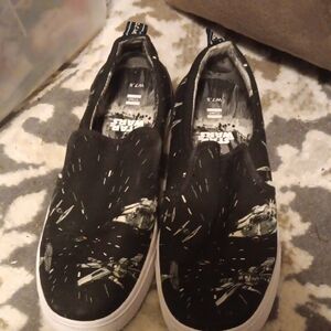 Star Wars Black Slip-On Toms